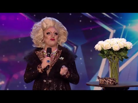 BRILLIANTLY FUNNY! DRAG QUEEN leaves everyone CRYING with LAUGHTER - Britain's Got Talent 2020
