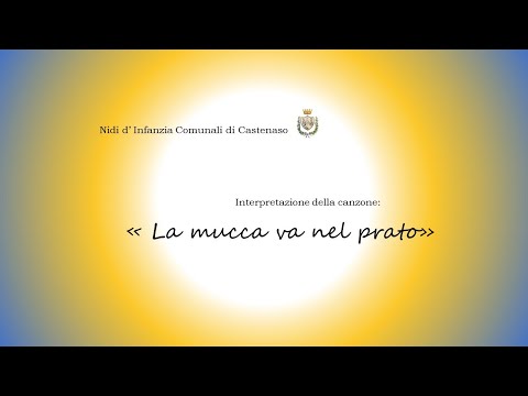 La mucca va nel prato!