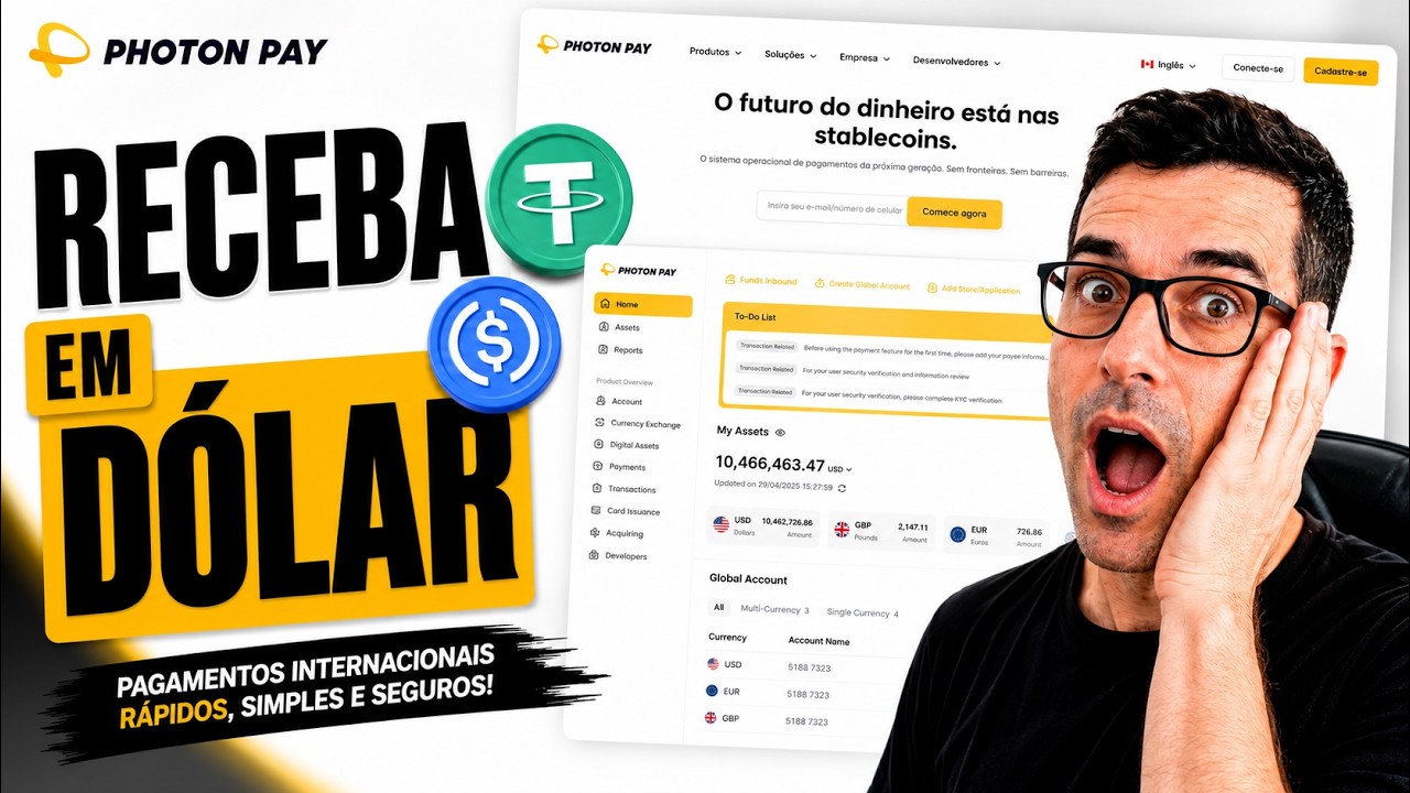 PhotonPay Vale a Pena? Como Receber Pagamentos Internacionais Sem Burocracia (Tutorial Completo)