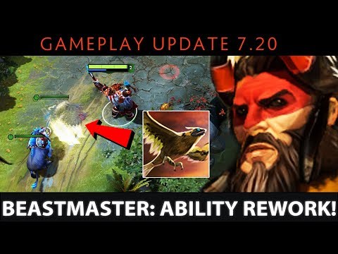 Dota 2 NEW 7.20 Patch - Beastmaster: Ability Rework