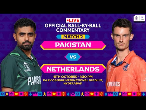 Pakistan v Netherlands | Hindi Ball-by-Ball Commentary | 2nd Match World Cup 2023 #pakvsned