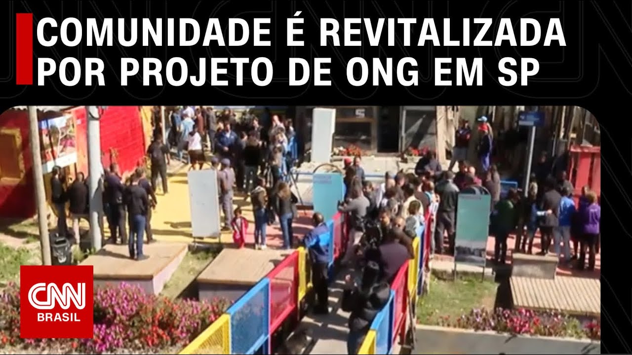 Comunidade é revitalizada por projeto de ONG em SP | CNN PRIME TIME