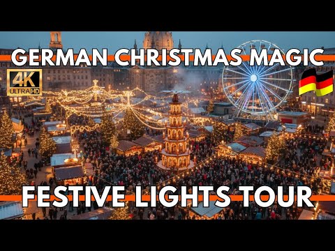 Germany’s Best Christmas Markets 4K | Dresden, Leipzig & Berlin Festive Lights