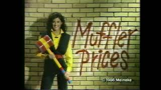 Meineke Discount Mufflers Smashes Prices TV Commercial 1986