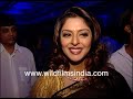 Actress Nagma In A Saree And Much Jewellery At Ravi Kishan Birthday Party I Normally Wear Sarees