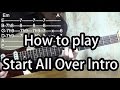 How to play Start All Over Intro-Kula Shaker Guitar Tutorial with tabs