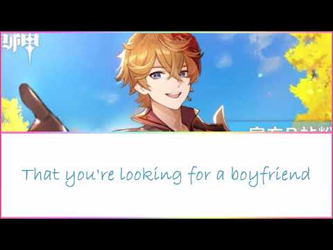 Genshin Impact | Childe's ENG VA - Boyfriend | w/Lyrics (9/11)