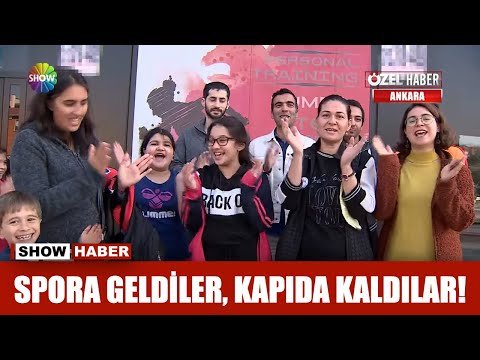 Spora geldiler, kapıda kaldılar!