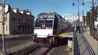 preview picture of video 'New Jersey Transit Bombardier ALP-45DP #4504 departing Dover'