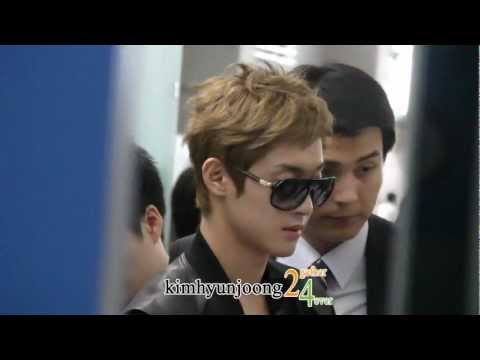 110814 Kimhyunjoong fancam-Incheon Int'l airport