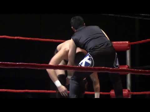 All Star Wrestling Cruiserweight championship match Nathan Kabe vs Artemis Spencer
