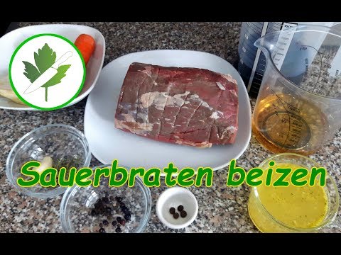 Sauerbraten selber machen 1. Teil - Mein Rezept für die Beize