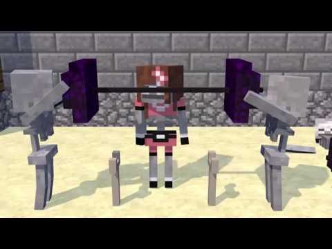 Monster School  Girls vs Boys Bodybuilding Challenge   Minecraft Animation