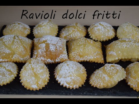 RAVIOLI DOLCI FRITTI PER CARNEVALE  #lericettedifrancy74 #carnevale