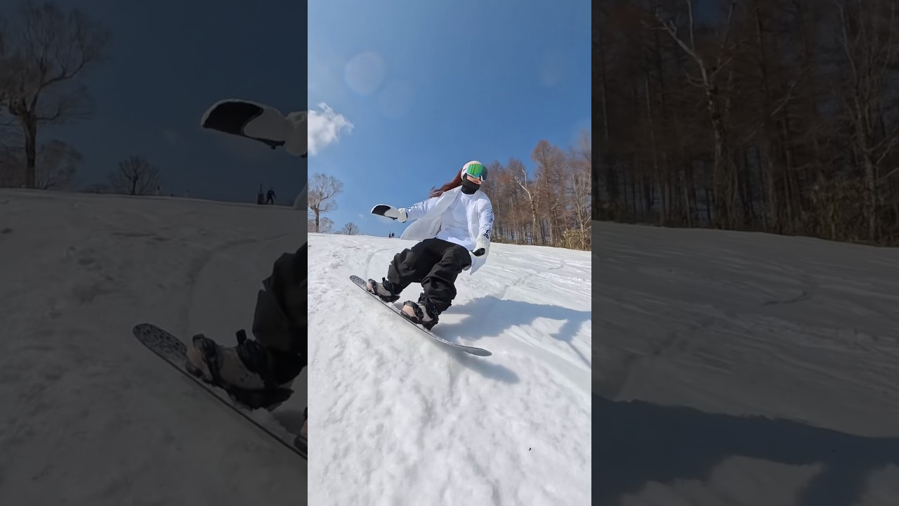 yukiringo0423 #snowboard #スノーボード #snowboarding #スノボ #練習 #トレーニング #オフトレ #フラットスキム #ロンスケ #carving #雪遊び