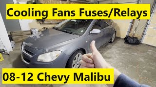 Cooling Fan Relay And Fuse Location Chevy Malibu 08 09 10 11 12 2008 2009 2010 2011 2012