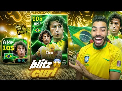 ZICO 105 BLITZ CURLER GAMEPLAY REVIEW🇧🇷 THE BEST AMF IN EFOOTBALL 25 ?