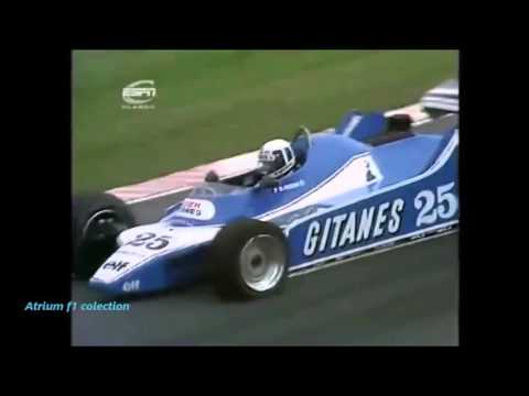Great Britain gp 1980 formula 1 race 08 Pironi tire problem Laffite 1st  by magistar