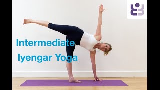 20 minute Iyengar Yoga Sequence - Using Props for Intermediate Practice