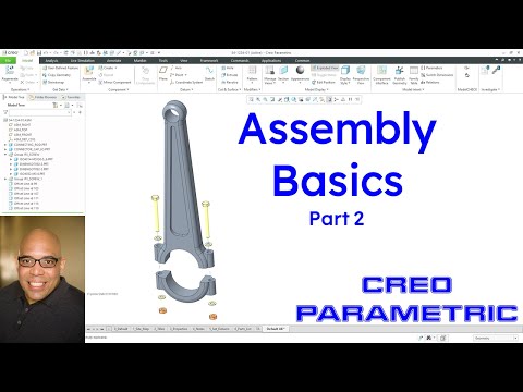 Creo Parametric - Assembly Basics (Part 2) - How to Create an Assembly