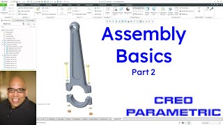 Download the video "Creo Parametric - Assembly Basics (Part 2) - How to Create an Assembly"