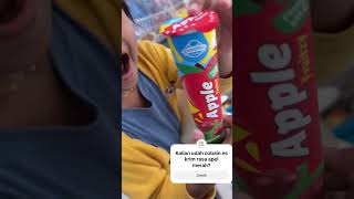 Download lagu Kemarin Jajan Es krim  viral rasa apel hijau 🍏 sekarang beli yang apel merah 🍎 #icecream #campina mp3