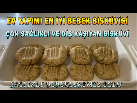 En İyi Bebe Bisküvisi | En Doğal Ve Sağlıklı Bebe Bisküvisi Tarifi 🌺  Evde Pratik Bebek Bisküvisi