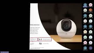 كاميرا مراقبة الأطفال EZVIZ H6c G1 المنزلية الذكية والمتحركة - دقة 4K