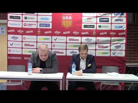 Korisliiga: Ura Basket eGameStars-Lahti Basketball 23.10.2019 lehdistötilaisuus
