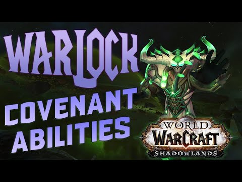 ALL WARLOCK COVENANT ABILITIES - World of Warcraft Shadowlands Alpha