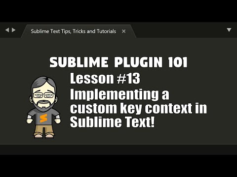 [P101-13] Defining custom contexts with on_query_context in Sublime