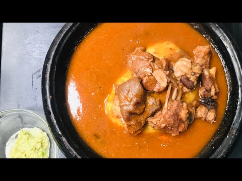 HOW TO PREPARE GOAT MEAT LIGHT SOUP | Aponkye Nkrankra | Goat meat pepper soup | Asun Pepper Soup.