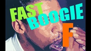 Blues Backing track - Fast Boogie F (harmo Bb) (Little Walter)