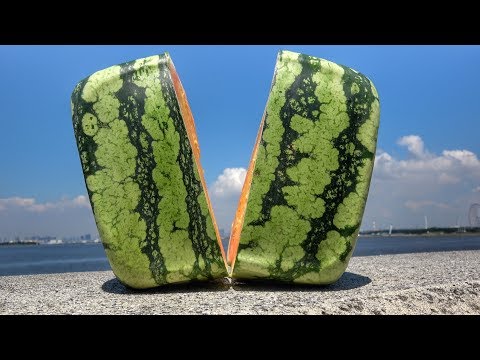 Cracking Open A $200 Square Watermelon