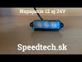 Výstražné LED svetlo 12V / 24V - 3x1W oranžový Predátor ECE R10 (65x22x24mm) - Video Youtube