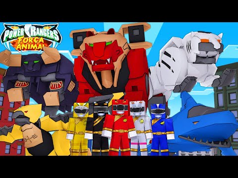 Minecraft: OS ZORDS CHEGARAM - POWER RANGERS FORÇA ANIMAL Ep.04 ‹‹ P3DRU ››
