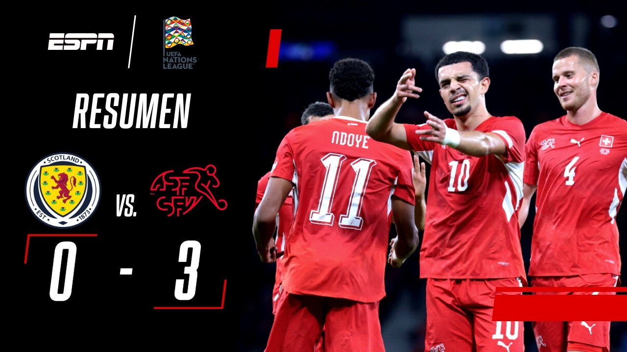 SUIZA PISÓ FUERTE EN GLASGOW Y SUMA PUNTAJE IDEAL EN LA LIGA B | Escocia 0-3 Suiza | RESUMEN