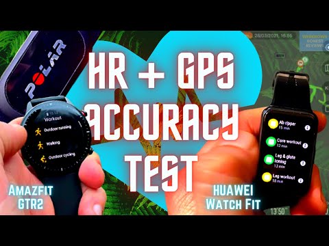 Smartwatch Battle Amazfit GTR2 vs Huawei Watch Fit - Heart Rate and GPS Accuracy Test & Review