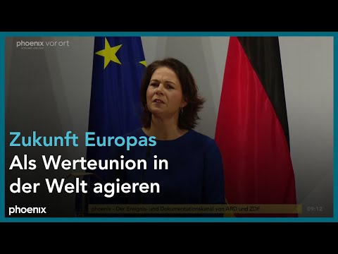 Annalena Baerbock beim Nationalen Bürgerforum zur Zukunft Europas am 17.01.22