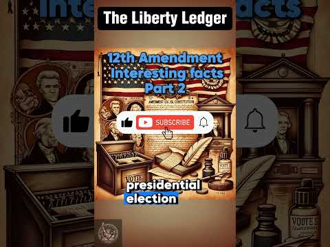 12th Amendment Interesting Facts 2 of 2 #constitution #americanhistory #democracyinaction