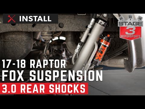 2017-2018 Raptor Fox Factory Series 3.0 Remote Reservoir Rear Shocks Install