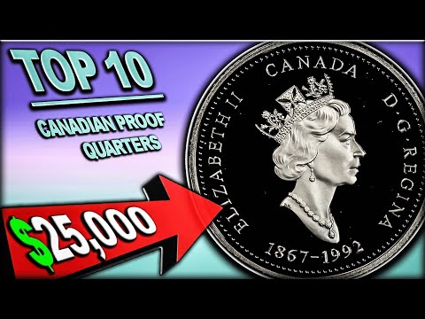 10 CANADIAN QUARTERS WORTH MONEY - MOST VALUABLE PROOF COINS!!