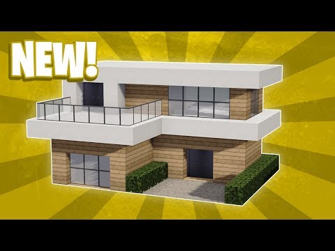 Minecraft : How To Build a Small Modern House Tutorial (#12)