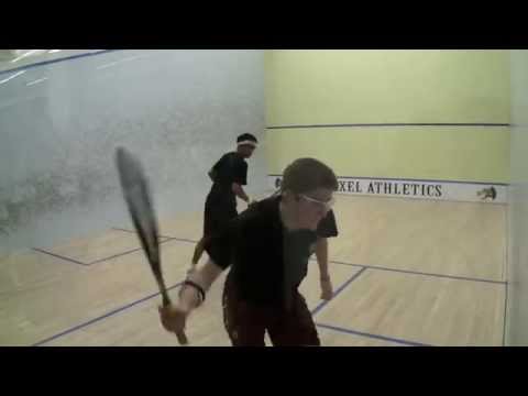 Men's College Squash:2014 Pool Trophy Rd16 -- Princeton and Harvard