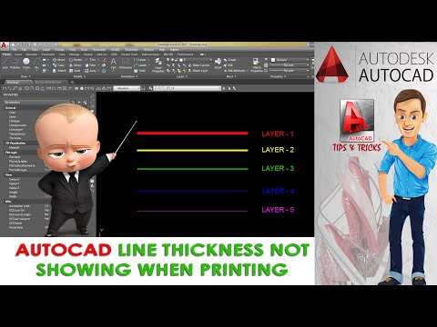 AUTOCAD Line weight Not Showing When Printing