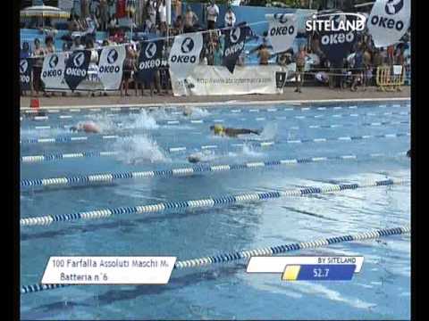 Serie 1 dei 100 Farfalla  Assoluti Maschi Master - 13 Memorial Andrea Bettiol