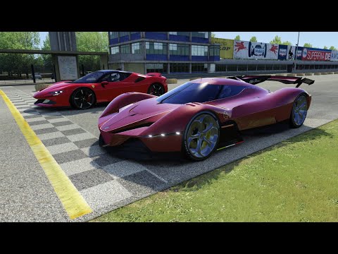 Alfa Romeo 8C-R Tazio 2020 vs Ferrari SF90 Stradale 2020 at Monza Full Course