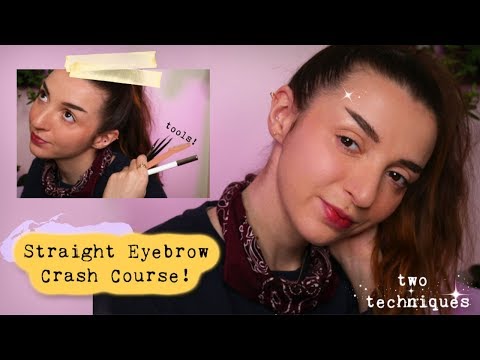 My Straight Eyebrow Crash Course! Everything You Need to Know!