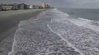 preview picture of video 'Timelaspe of  Atlantic ocean near Garden city pier SC. Garden City Beach South Carolina.'