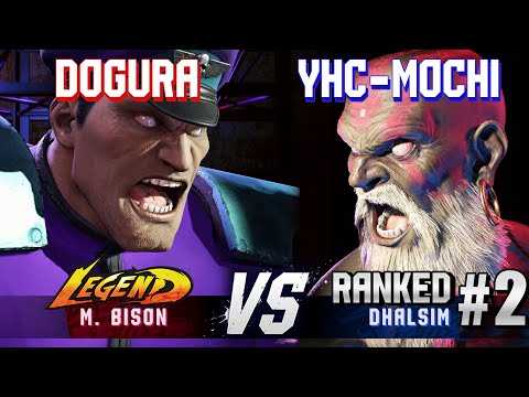 SF6 ▰ DOGURA (M.Bison) vs YHC-MOCHI (#2 Ranked Dhalsim) ▰ High Level Gameplay